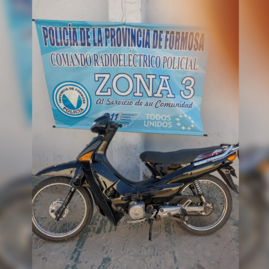 La Policía detuvo a un hombre y recuperó tres motos