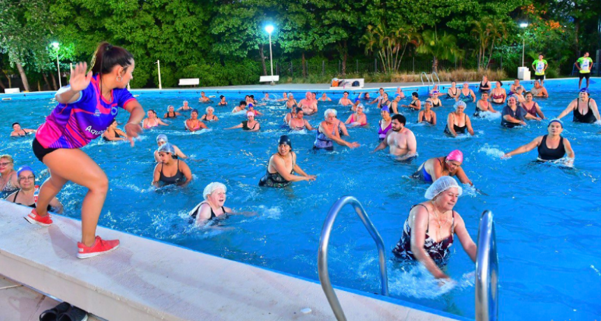 Comenzaron las clases de aquagym organizadas por el Gobierno de Formosa