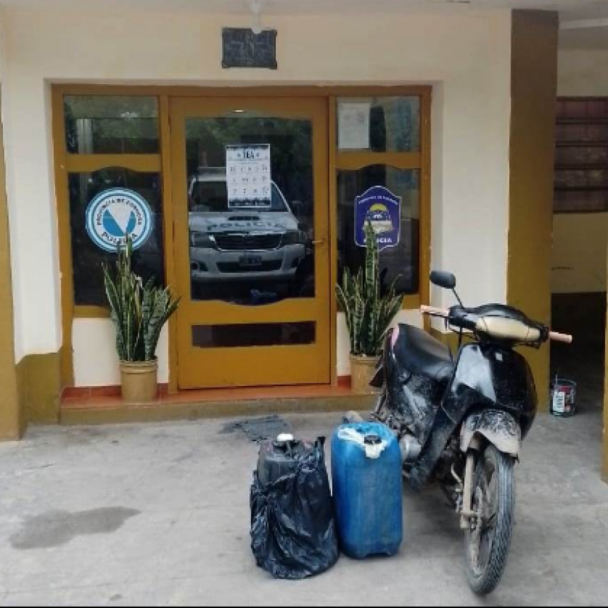 La Policía secuestró más de 200 litros de combustible