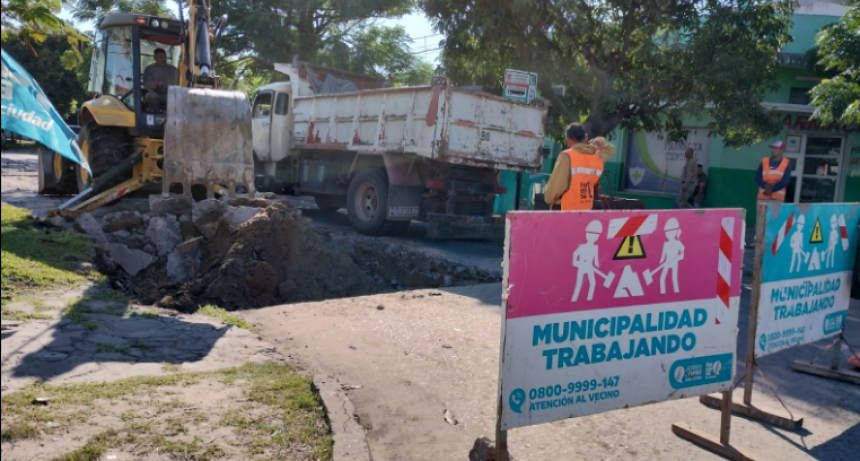 El Municipio profundizó el programa de bacheo en diferentes arterias pavimentadas