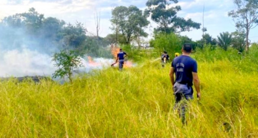 En la Capital ocurren la mayor cantidad de incendios de pastizales