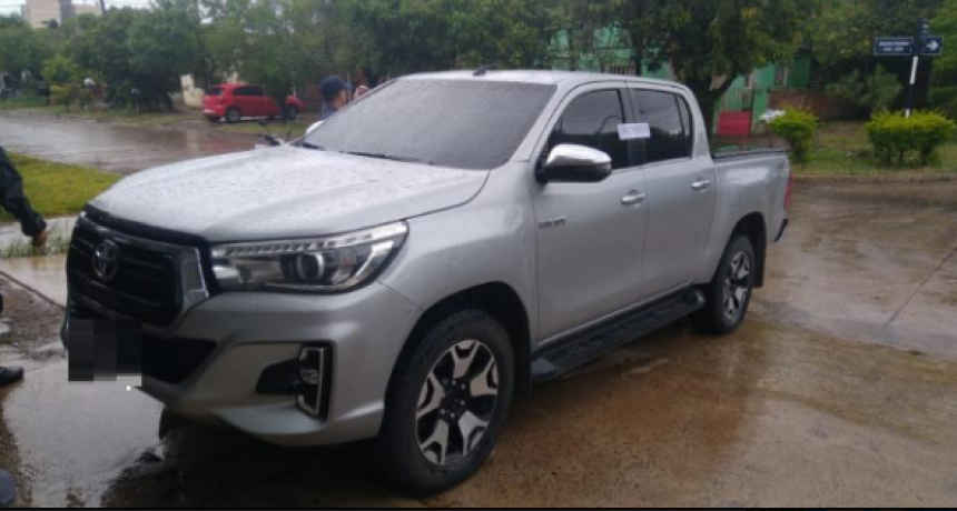 Secuestran en Formosa una camioneta robada en Buenos Aires