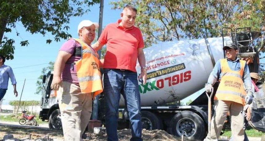 El intendente Jofré observó el avance de distintas obras que se están ejecutando en la ciudad