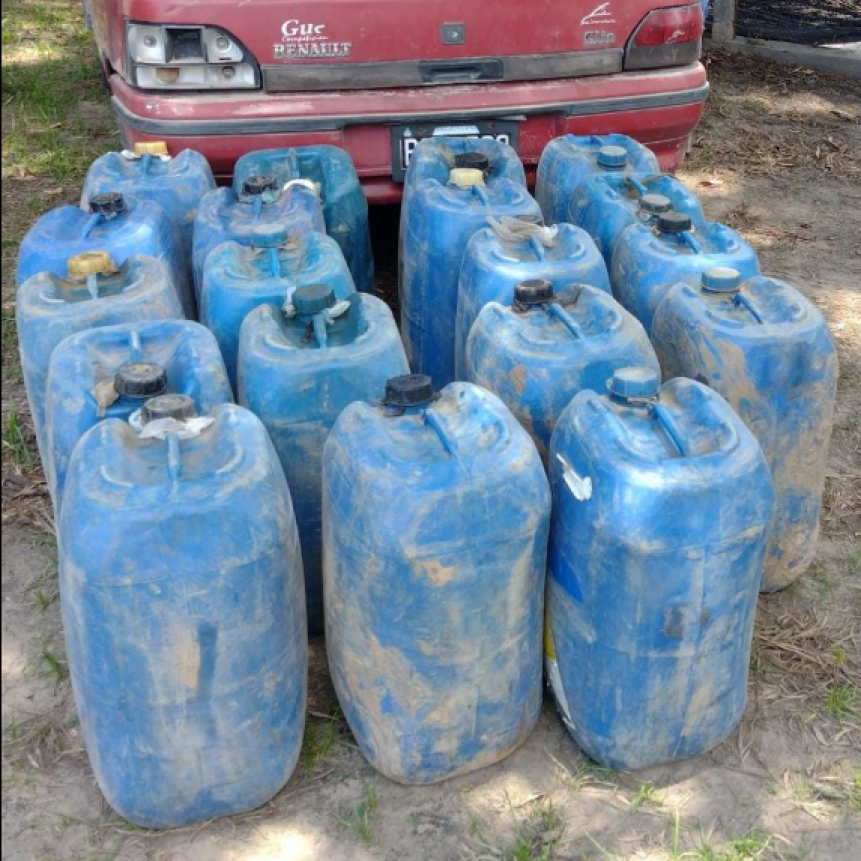 Secuestran 2.070 litros de combustible