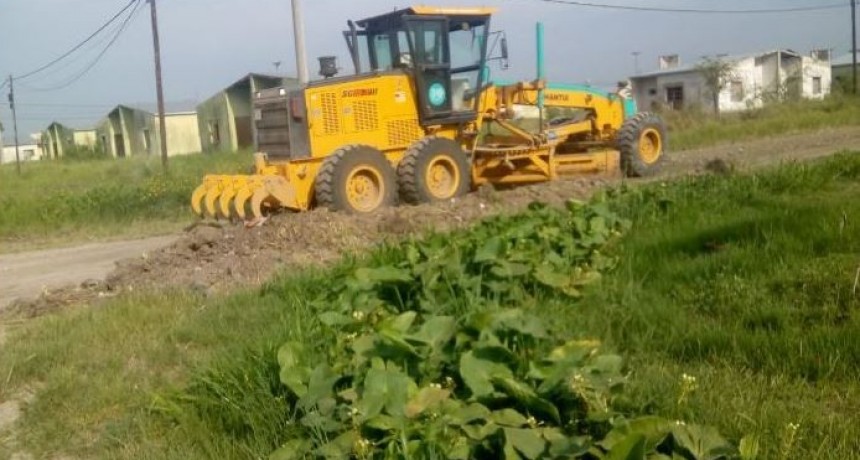 Activa intervención de la Comuna en un amplio sector del ejido urbano