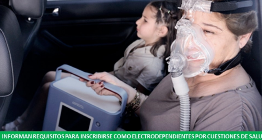 Informaron requisitos para que los electrodependientes sean incluidos dentro del padron provincial