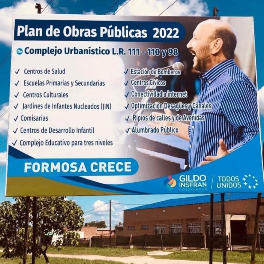 Denis valoró el conjunto de obras ejecutadas en los Lotes Rurales 110 y 111