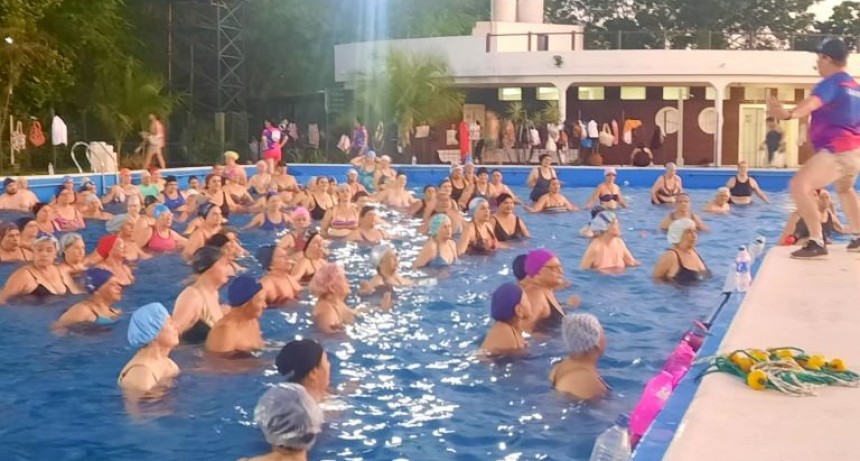 Comenzó a pleno el segundo módulo de aquagym