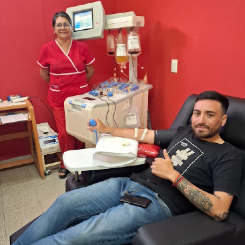Segunda jornada del año de donación de plaquetas por aféresis en el Hospital Distrital de Las Lomitas