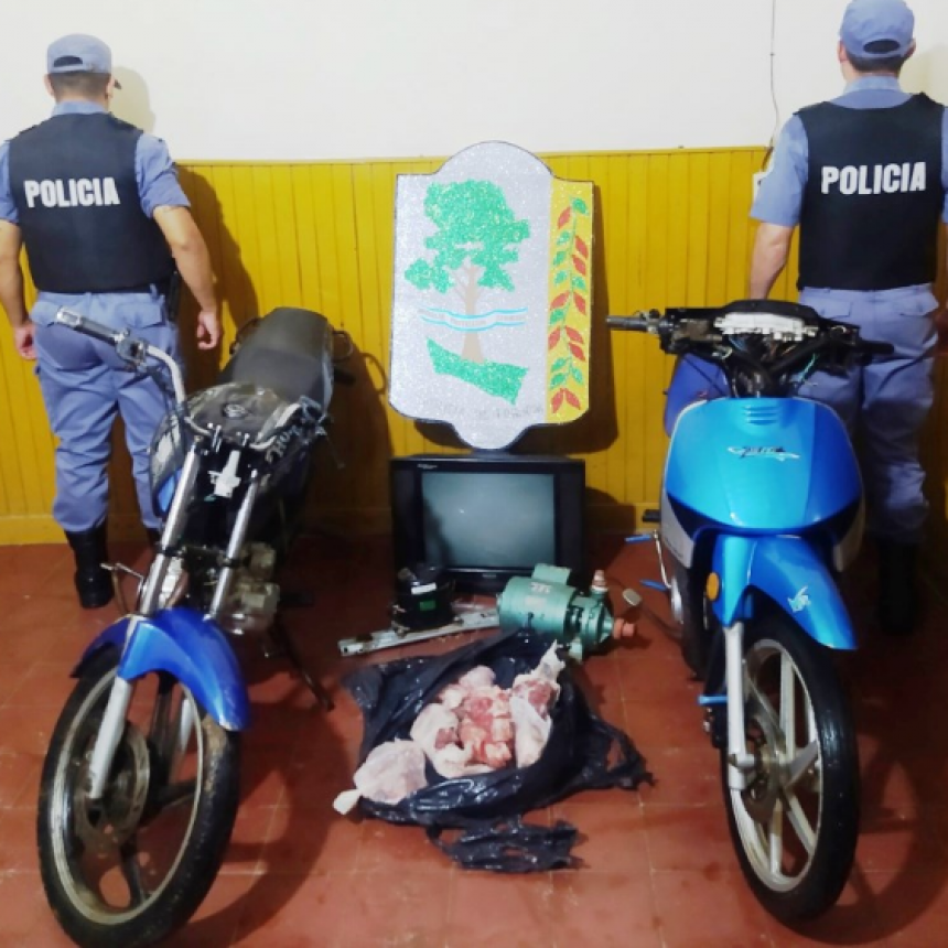 Detuvieron a tres sujetos, retuvieron a un menor y recuperaron bienes sustraídos