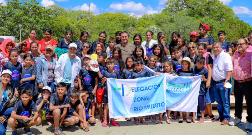 El vicegobernador dio la bienvenida a niños del oeste que participan de colonia de vacaciones