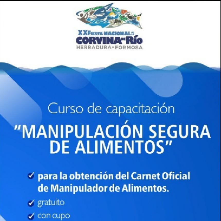 Fiesta de la Corvina: La cartera de salud brindará capacitaciones y asesoramiento a los emprendedores gastronómicos