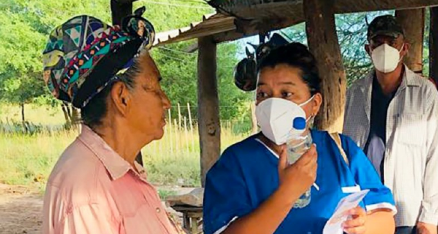 Charla de prevención de diarreas agudas en niños y niñas en la colonia aborigen Ensanche Norte