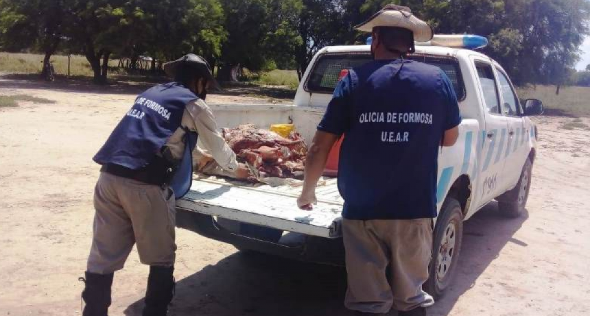 Policías recuperaron más de 90 kilos de carne sustraída del Paraje Los Jubilados