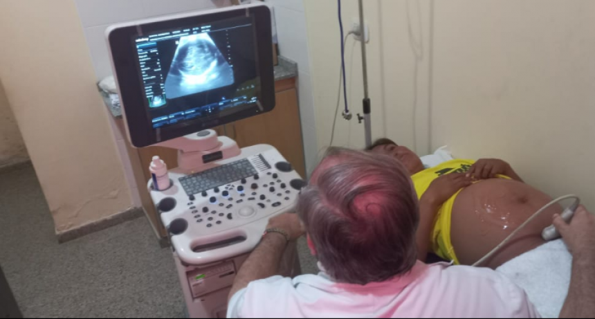 Nuevo trabajo de la Red de Ecografías en el hospital de San Martín 2