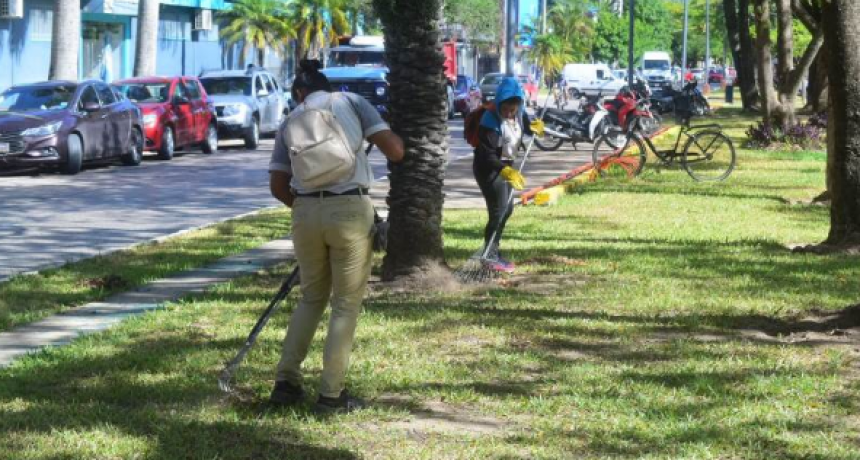 Permanentes acciones de limpieza y embellecimiento en plazas, paseos y avenidas