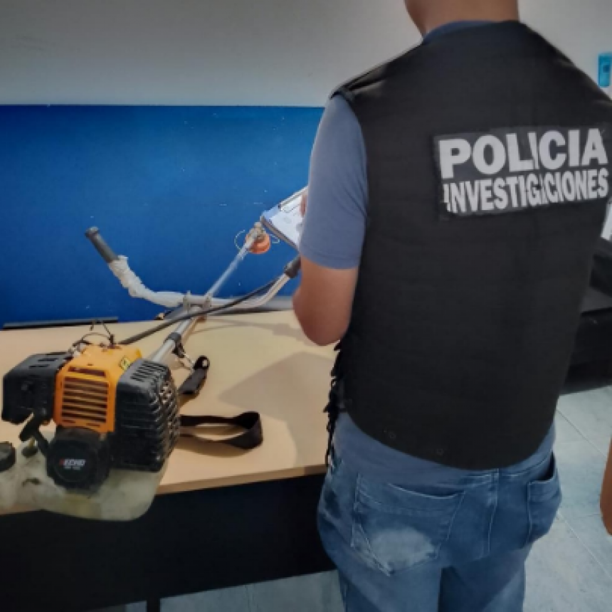 La Policía recuperó dos motoguadañas en el interior provincial