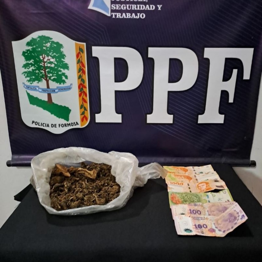 Un adolescente fue retenido con marihuana apta para más de 970 dosis