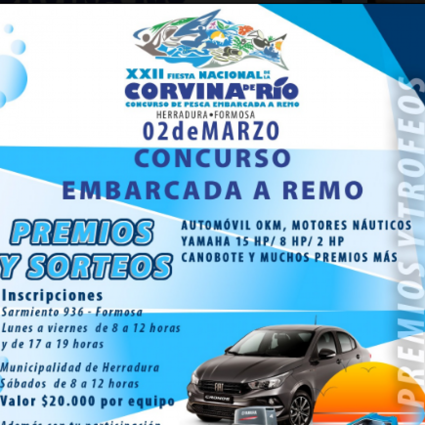 Dieron a conocer importantes premios para la Fiesta Nacional de la Corvina de Río