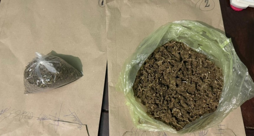 Detuvieron a dos jóvenes y retuvieron a un adolescente por distribución de drogas