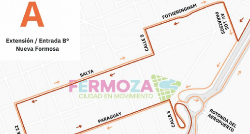 A partir de este lunes, la Línea A del transporte público de pasajeros ingresará al barrio La Nueva Formosa