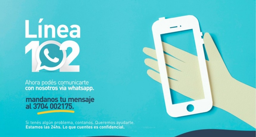 La Línea 102 incorpora WhatsApp para mejorar la protección de infancias y adolescencias