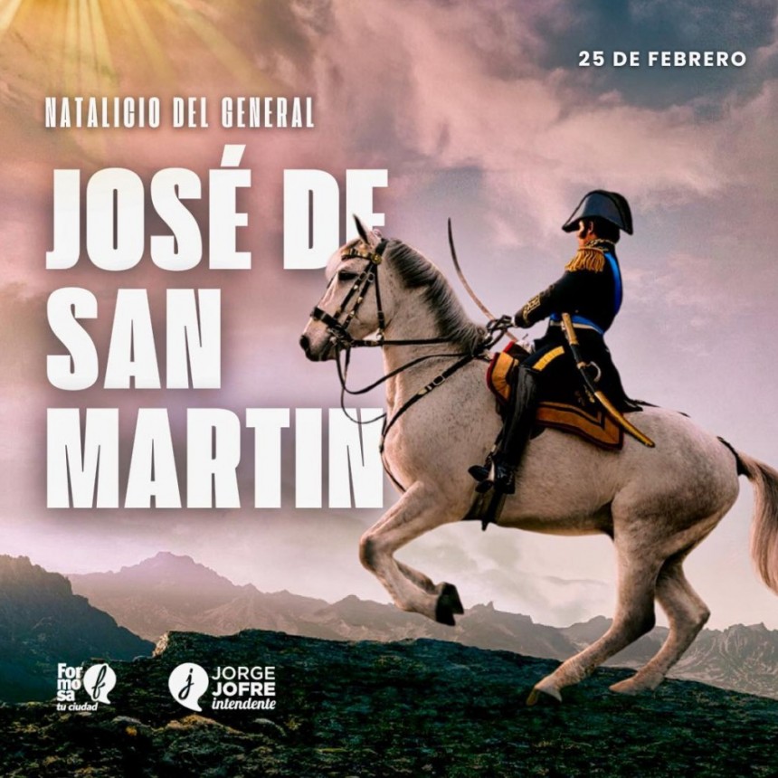 El intendente Jofré recordó el natalicio del Gral. José de San Martín