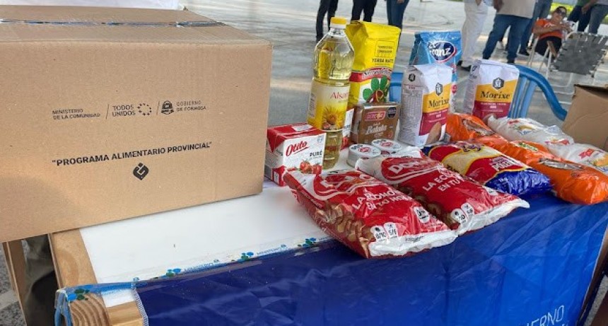 Desde Tres Pozos agradecieron la continuidad de la entrega de los módulos alimentarios