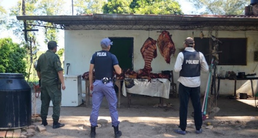 Detuvieron a un abigeo y secuestraron 180 kilos de carne vacuna