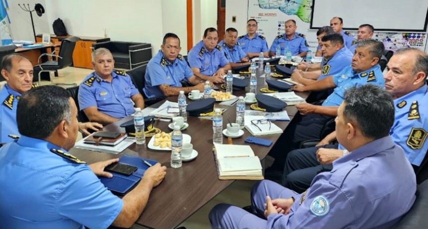 La Jefatura coordinó acciones con jefes policiales del interior