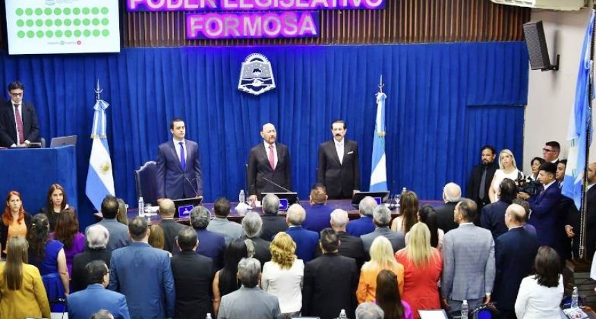 El gobernador Insfrán inaugurará el 52° período de sesiones de la Legislatura Provincial