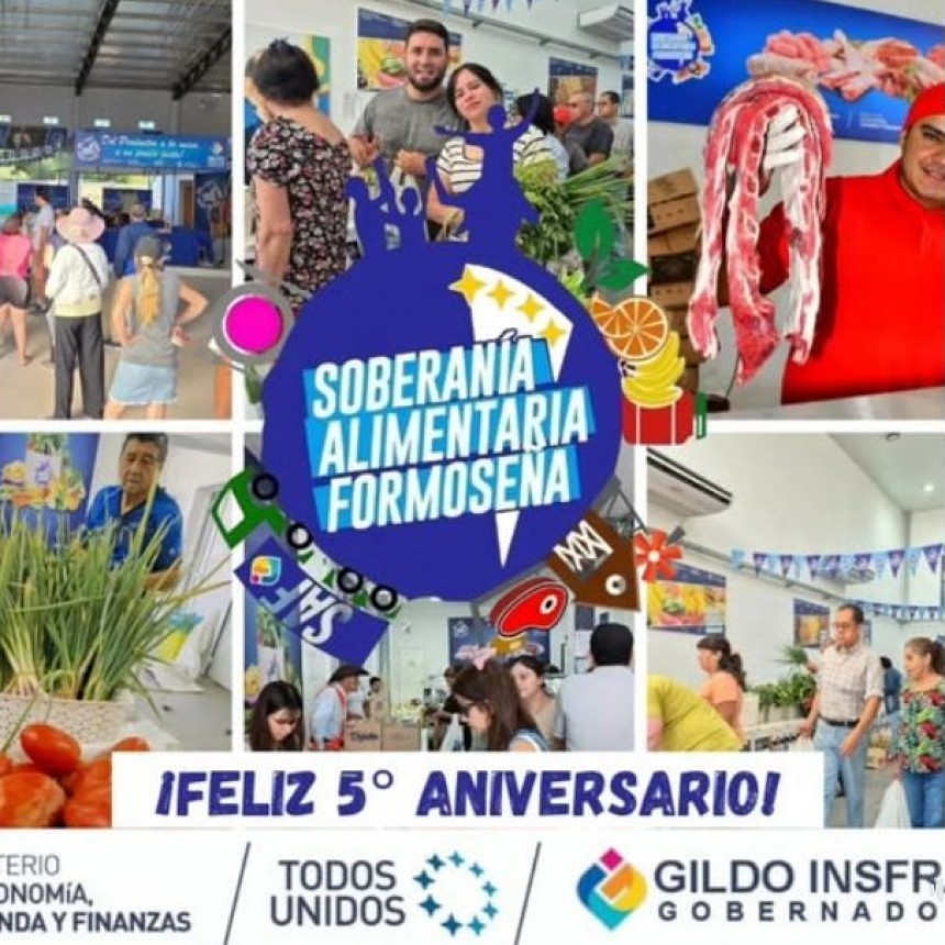 &iexcl;Feliz 5&deg; aniversario, Soberan&iacute;a Alimentaria Formose&ntilde;a!