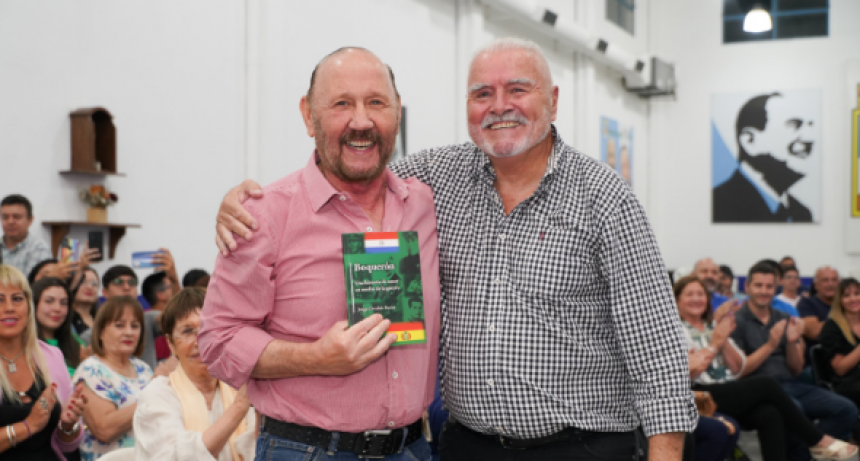 Insfrán acompañó la presentación del libro “Boquerón, una historia de amor en medio de la guerra”