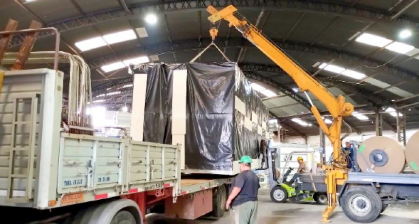 Litio: Llegó desde Salta la planta piloto a Palmar Largo