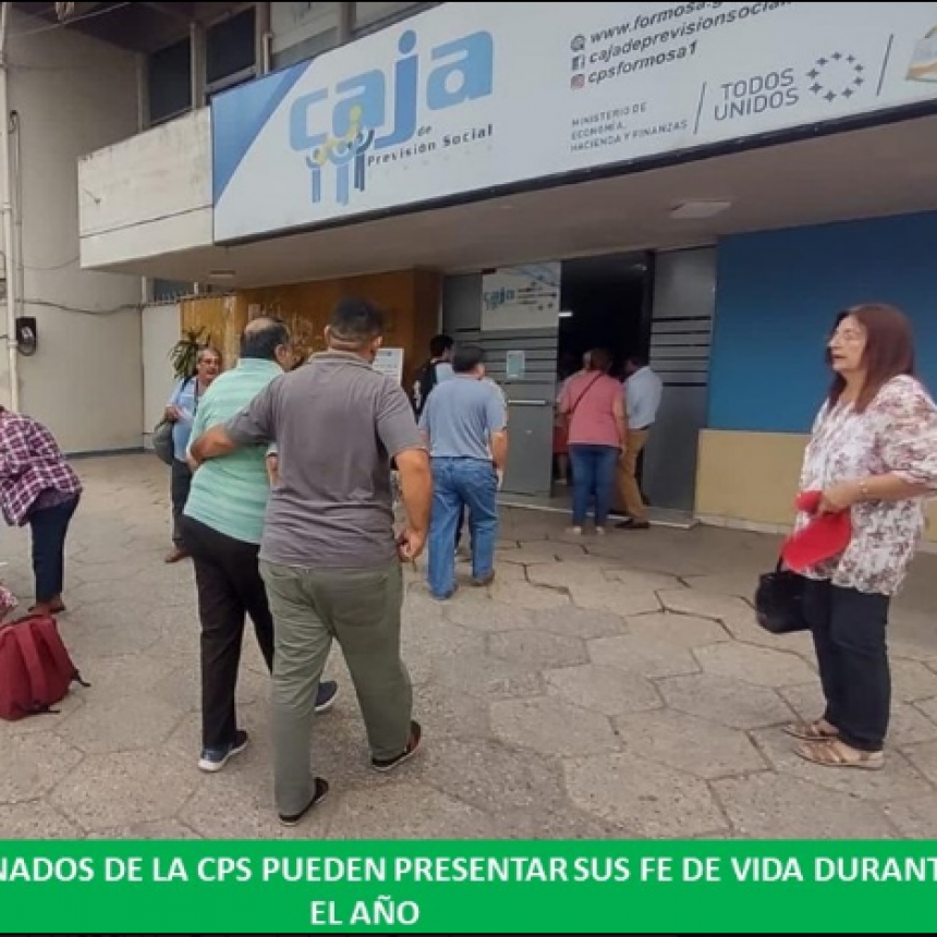 Los jubilados y pensionados de la CPS pueden presentar su fe de vida durante todo el año
