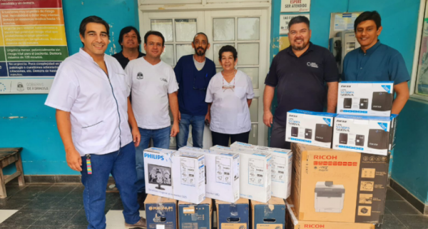 El hospital de Villa 213 sumó equipamiento informático para distintos servicios