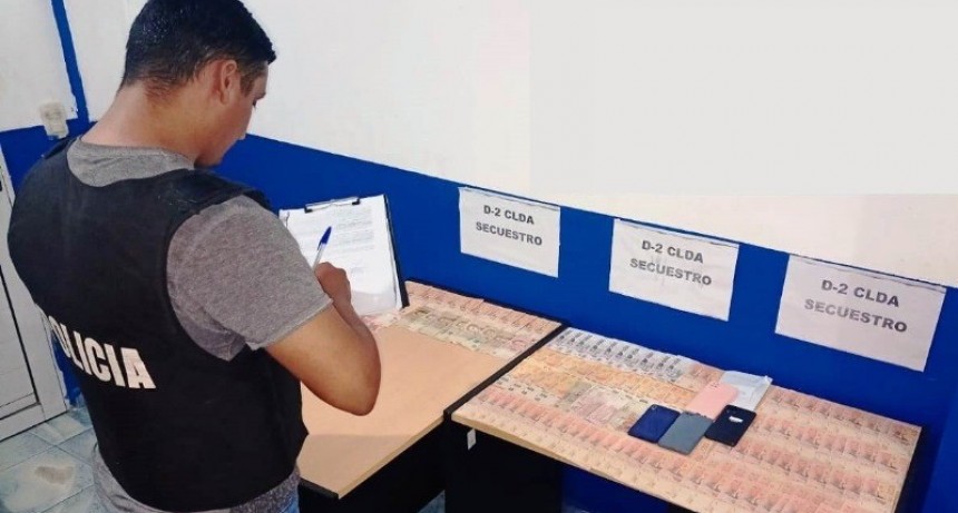 Con dos detenidos, secuestro de dinero y teléfonos celulares, la Policía esclareció una causa judicial por delito de “Extorsión”