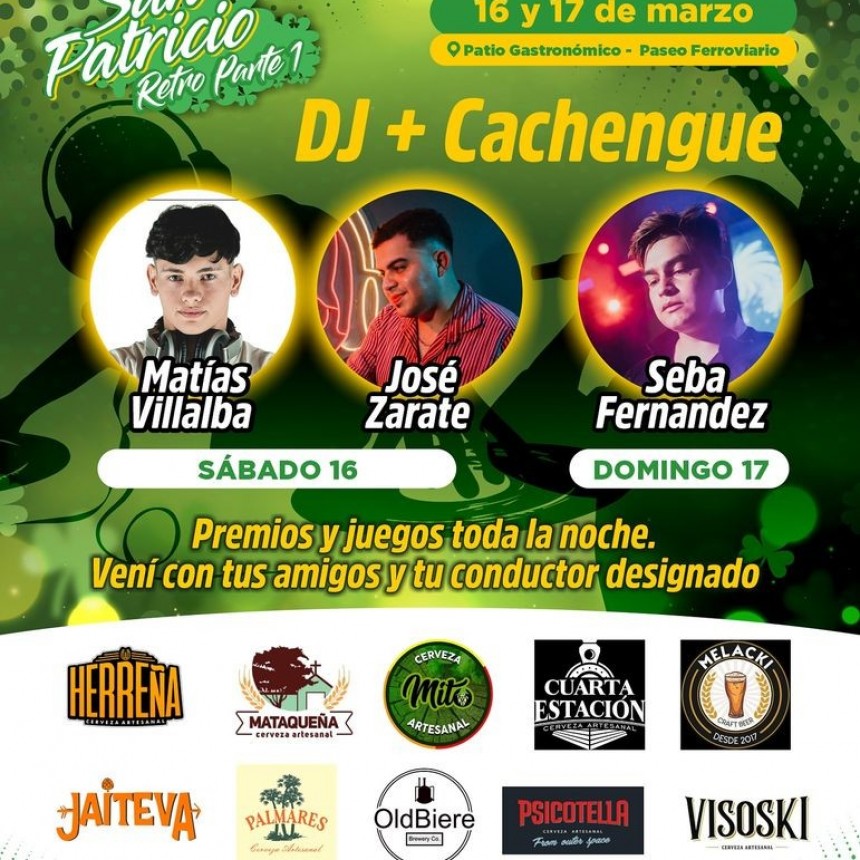 ¡Se acerca #SanPatricio y lo festejamos en el Paseo Ferroviario!