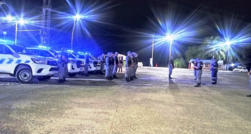 Dispositivo de seguridad ante el paso de hinchas de River Plate y Talleres