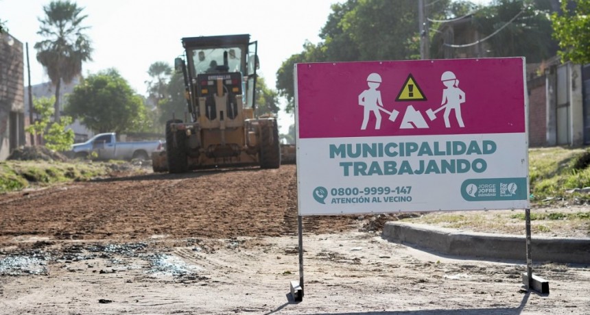 Trabajos del Municipio en el B° La Floresta