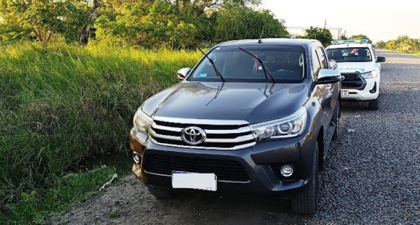 Se secuestró la camioneta robada en Clorinda