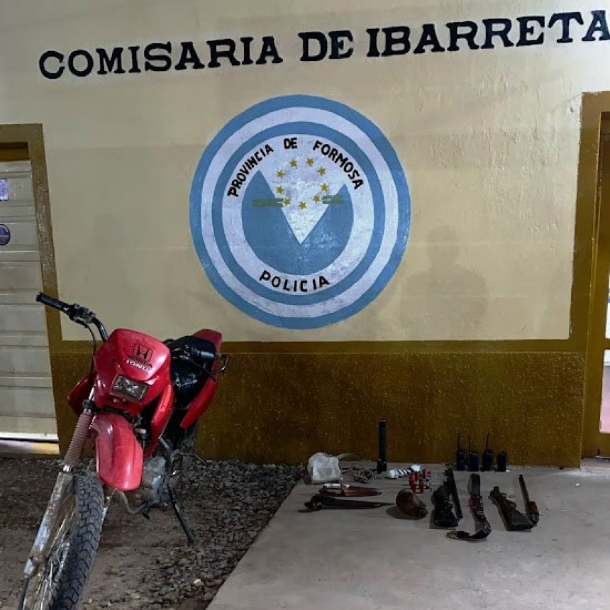 Estaban armados y los detuvieron en Ibarreta