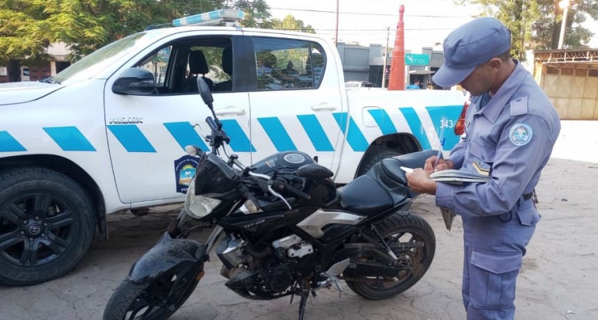 La Policía secuestró una motocicleta con adulteraciones