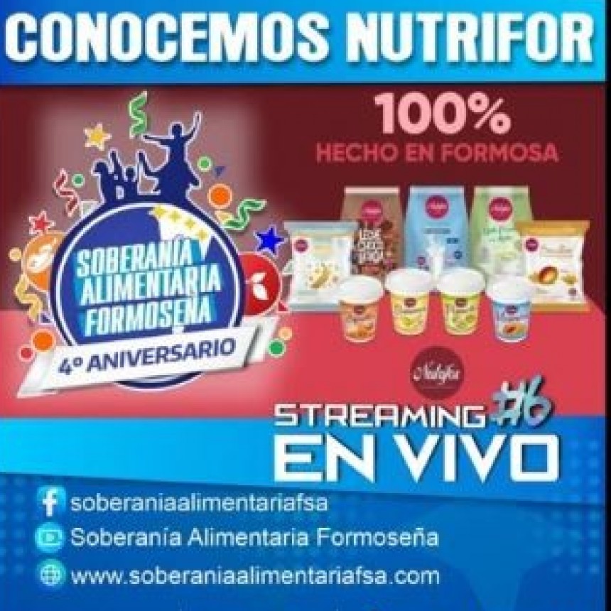 Este jueves 27 de marzo a las 9 horas, te invitamos a un stream, vamos a conocer en detalle los productos de Nutrifor