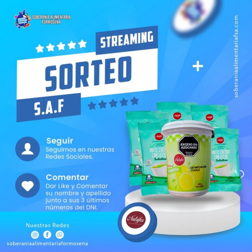 Este viernes 28 de marzo por la noche, vamos a estar sorteando 5 combos de productos Nutrifor para nuestros seguidores