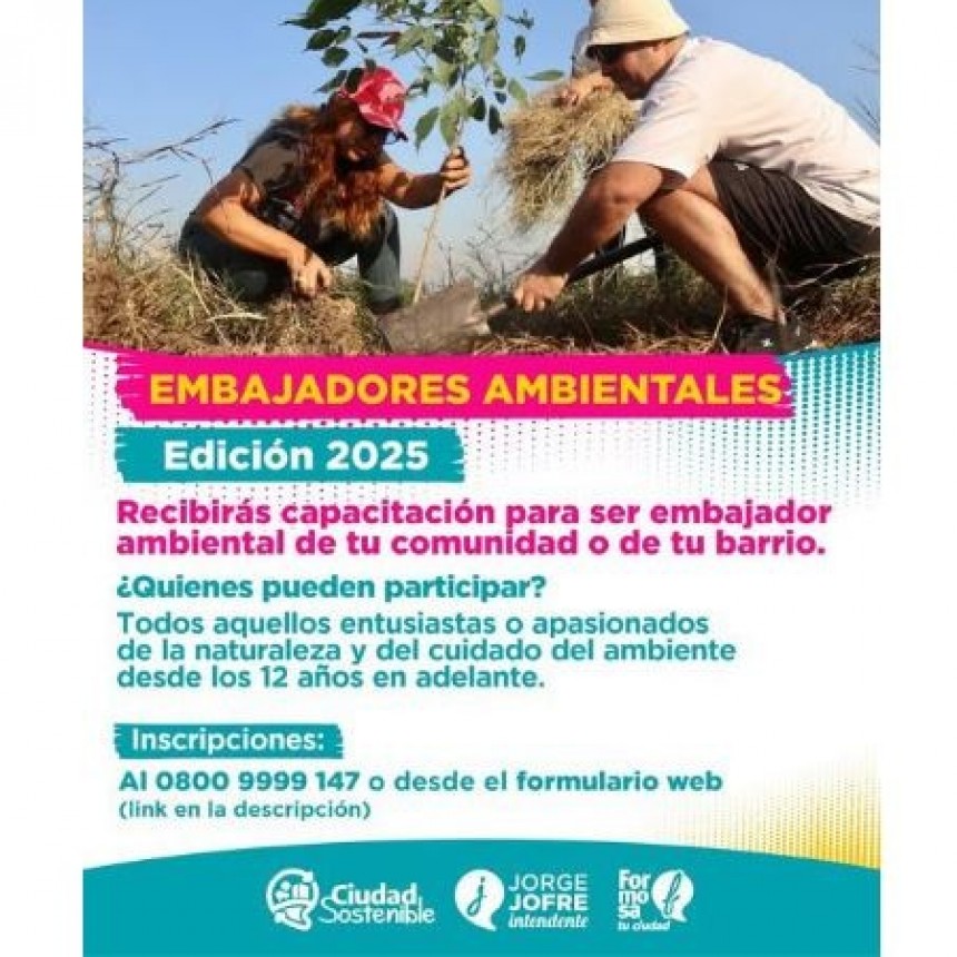 EL MUNICIPIO INVITA A LA COMUNIDAD A CAPACITARSE PARA SER EMBAJADORES AMBIENTALES DE SU COMUNIDAD O BARRIO 
