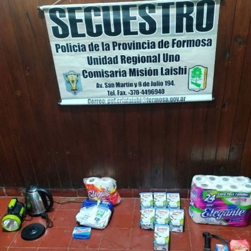 La Policía recuperó objetos robados en el barrio La Nueva Laishí