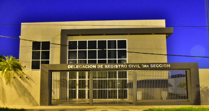 Insfrán inaugurará el nuevo edificio del Registro Civil del barrio 2 de Abril