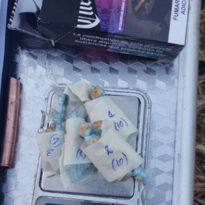 Durante recorridas en Clorinda, secuestran 28 envoltorios de cocaína