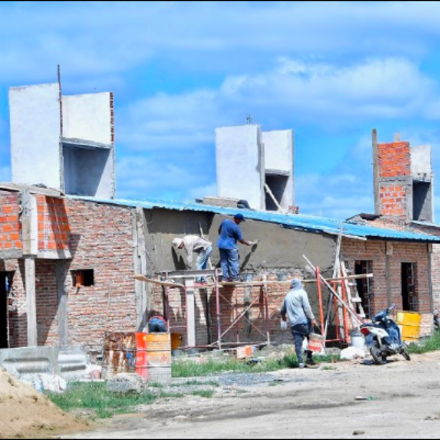 Las viviendas de Clorinda presentan un 85% de avance